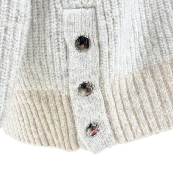 BAILEY 44 Two-Toned Soft Ribbed Mock Neck Sweater w/ Side Snaps Size XS - Picture 4 of 8